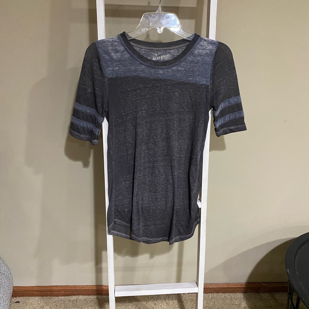 Lucky Brand Charcoal Tee- Womens XS